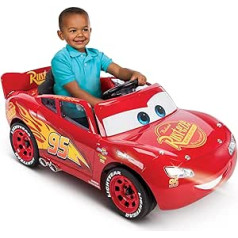 Huffy 17348WP Disney Lightning McQueen Kids Electric Ride On Car, Red