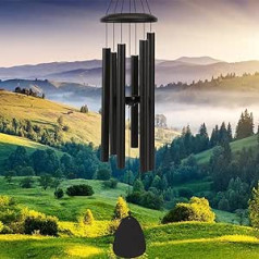 PIXPRI Wind Chimes Outdoor Large Decor Deep Tone Soothing Melodic Sounds Wind Chimes Outdoor Memorial Wind Chime Granny Neighbors (32