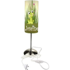 CreaDesign TI-1061 Frog Bedside Lamp Children's Room with Name, Children's Table Lamp/Snooze Light with Switch for Socket, E14, 38 cm High