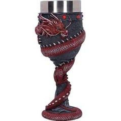 Nemesis Now Dragon Coil Goblet, Red, 20 cm