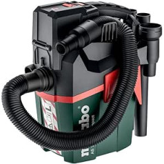 Metabo AS 18 L PC Compact Battery Vacuum Cleaner 18 V - Box with Manual Filter Cleaning - 602028850