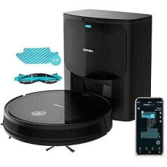 Cecotec Conga 2499 Ultra Home Advanced Roboter mit Selbstentleerungsbasis, Gyroskop-Technologie, 2100 Pa, App, Multifunktionsbürste, 2 Seitenbürsten, Mop, automatische Beutelerkennung 3L
