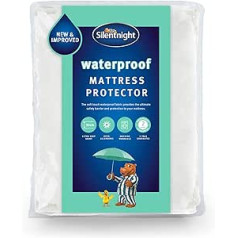 Silentnight Waterproof Mattress Protector, Quiet, Rustle Free, Waterproof, Moisture-proof, Small Double, White 542913GE
