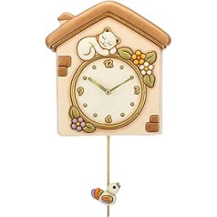 THUN ® - Pendulum Clock Cat and Birds