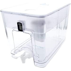 Epic Pure Counter Water Filter Dispenser for Drinking Water, 36 Cup, 150 Gallon, Durable Filter, BPA Free, Removes Fluoride, Chlorine, Lead Water Purifier, Large Water Jug
