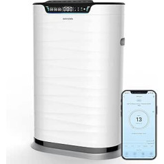 NEU! Luftreiniger QXPure9 - CADR 600m³/h - bis 100m² - HEPA13-Filter für Pollen, Feinstaub, Rauch, Schadstoffe & QXAir+-Technologie mit 99.95% Viren/Bakterien-Vernichtung - WIFI/App/Alexa, super leise