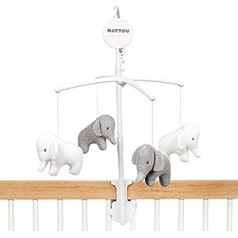 Nattou Musical Mobile with Elephant Tembo, Soft Lullaby 