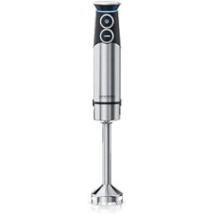 Arendo - Hand Blender Stainless Steel - Electric Purée Stick 1500 Watt - - Continuous Speed - Turbo Button - Stirring Rod for Baby Food, Soup, Smoothies, Puree, Sauces