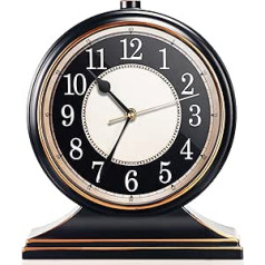 AYRELY Vintage Desk Clock, Silent Non Ticking, 10