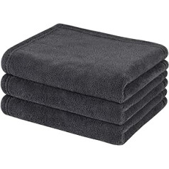 VIVOTE 3 Pack Microfibre Towels, Super Absorbent and Quick Dry Fitness Towels, Super Soft & No Lint Residue, Large Thick Towel, Towels for Bathroom, 40 x 76 cm