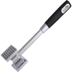 Royal Cuisine Fleischklopfhammer, Edelstahl, Küchenwerkzeug, robust, langlebig, doppelseitig, für Fleisch, Rindfleisch, Kalb und Hühnerbrust – spülmaschinenfest, guter Halt