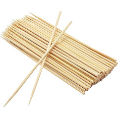 EXNIMA, Wooden Skewers, 100, 200, 500 and 1200 Pieces, Bamboo BBQ Skewers, Barbecue Skewers, Wooden Skewers for BBQ, Buffet, Fruit, Campfire and Crafts, Sizes 10,15,20 or 25 cm