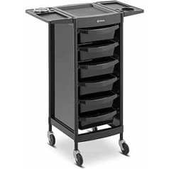 Physa Wellness & Lifestyle Physa PHYSA-RR-13 Hairdressing Trolley 10 kg 6 Drawers Hair Dryer Holder Black Hairdressing Trolley