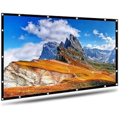 Projector Canvas, Ayaoqiang 4K 3D HD 16: 9 120-Inch Easy Fold Screen, Wrinkle-Resistant, Support, Double-Sided Projection for Home Cinema and Outdoor Cinema