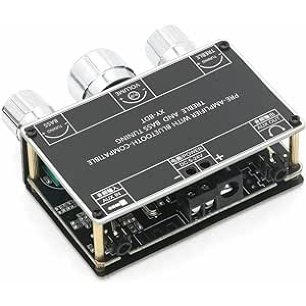 Fasizi Bluetooth 5.1 Audio Receiver Decoder Dual Channel Stereo Tone Board Volume Controller Treble Bass Tonal Preamp Amp for Amplifier