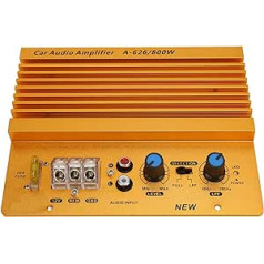 Amplifier Car Audio Stereo 12V 800W Powerful Bass Subwoofer Board, Thickened Exposed Heat Dissipation Plate, for Vehicles with 12V Voltage, Easy to Use