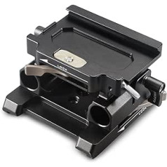 Tilta TA-BSP3-15-B Base Plate Type III Compatible with Canon 5D/7D Film Accessories Camcorder Stabilizer Lightweight Durable Black
