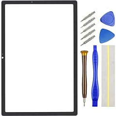 Double Sure Tablet Repair Broken Glass Screen Replacement for Samsung Galaxy Tab A8 10.5 (2021) SM-X200 with 10.5 Inch Black Including Disassembly Tools