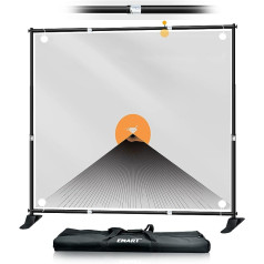 EMART Banner Stand 3 x 3 m, Adjustable Background Stand, Photo Background Stand for Photo Studio, Portrait and Product Photography, Photography - Upgraded