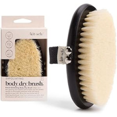 Kitsch Exfoliating Body Scrubber - Soft Vegan Bristles, Dry Brush for Sensitive Skin, Gentle Back Scrubber, Shower Brush, Dry Brush, Shower Brush for Body Scrub and Massage, 1 Piece