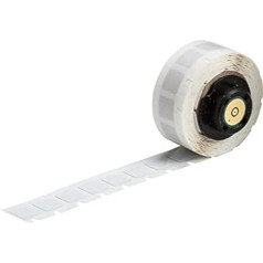 Brady PTL-4-727 Labels High Temperature Polyimide White 10.160 x 10.160 mm (W x H) (Pack of 500)