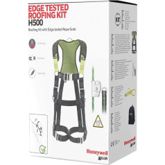 Honeywell H500 PSS Edge Tested Roofing Kit, Full Body Harness & RG300 Rope Gripper with Backpack, 1036591