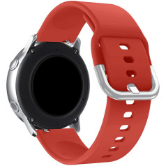 Universāla silikona siksniņa viedpulkstenim Silicone Strap TYS, platums 22mm, sarkans