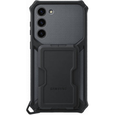 Samsung Bruņots vāciņš ar statīvu priekš Samsung Galaxy S23+ Rugged Gadget Case, pelēks