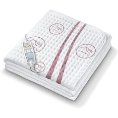 Beurer UB 90 Comfort Heated Underblanket, Warm & Cosy Underblanket with Two Separately Adjustable Temperature Zones