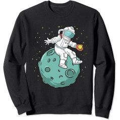 Softball Frauen Softball Teen Mädchen Astronaut Softball Sweatshirt