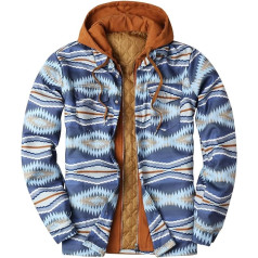 Outdoor Hemden Herren Langarm, Plaid Verdicken Regular Fit Langarm Karohemd Longsleeve Lässige Slim Fit Gefüttert Casual Hemd Mantel Freizeit Herren Innenfleece Baumwolle Hoodie Langarmshirt