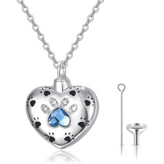 JFASHOP Urn Necklace for Ashes, Tree of Life 925 Sterling Silver Opal Ash Butterfly Urn Chain Memorial Cremation Tree of Life Pendant for Women Locket Pendant Ash Keepsake Gift