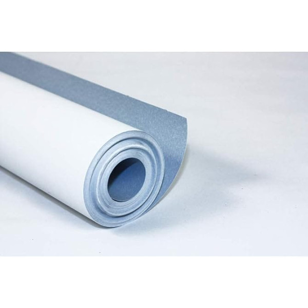 Clairefontaine 34162C Roll of Painting Paper (120 g, 50 x 1 m, Ideal for Group Activities) 1 Roll White / Blue