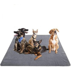 Yangbaga Floor Protection Mat for Dogs Training Pads Reusable Feeding Bowl Mat Non-Slip Can Cut Yourself 182 x 182 cm Gre