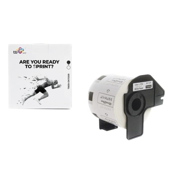 Tbeb-dk11209 brother labels black on white 62x29mm800pcs