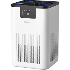 CONOPU Air Purifier Allergy Sufferers HEPA H13 Filter, Air Purifier Aromatherapy Function, Air Filter Home Night Light, Air Purifier Smoking Room 3-Stage Filtration