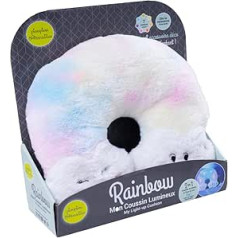 Pioupiou et Merveilles - Rainbow Pillow - 40cm - Versatile - Neck Pillow - 7 Colours of Rainbow - Gift Idea from Birth - 16313