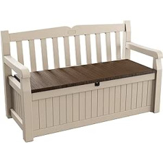 Keter Eden Garden Bench and Cushion Box, 265 l