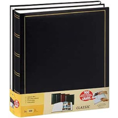 Set of 2 jumbo Traditional Photo albums 100 pages for 500 photos 10 x 15 Black
