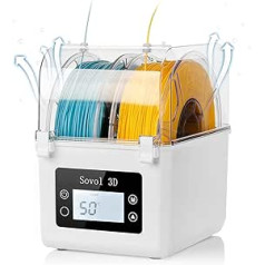 Sovol Filament Dryer, 3D Upgraded Filament Dry Box Heating Dryer Box Filament Storage Box 2 kg Filament Holder for PLA/ABS/TPU/Other 3D Printing Materials