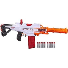 Nerf Ultra Strike Motorised Blaster, 10 NERF AccuStrike Ultra Darts, 10 Dart Clip Magazine, Only for Nerf Ultra Darts, F6024U50, Multi
