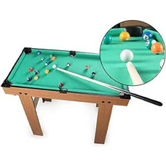 ZXQZ Pool Table Top, Children's Leisure and Entertainment Toy, Billiard Practice Table with 2 Cues, 16 Balls, Chalk & Triangle