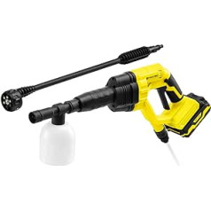 TROTEC PPWS Cordless Pressure Washer 10-20V Wireless Pressure Washer Flow Rate 120 l/h Maximum Pressure 22 bar