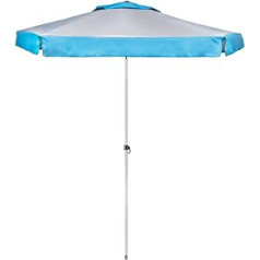 BRUNNER 0113013N Modern Parasol Grey / Light Blue Solado Diameter 200 cm and Height 220 cm