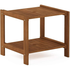 Furinno Tioman Mississippi FG19840T Hardwood Side Table Natural