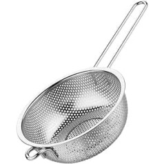 UPKOCH Vegetable Strainer Kitchen Sieve Strainer Fry Fry Basket Strainer with Handle Kitchen Strainer Metal Strainer with Handle Fine Mesh Stainless Steel Mesh Sink Strainer Vegetable Drain