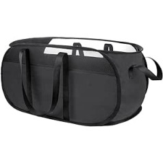 Large Foldable Laundry Basket, Foldable Laundry Basket, Pop Up Laundry Basket, Space Saver Storage Basket for Dirty Clothes, Black