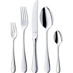 WMF Kent Plus Edelstahl Besteck Set 6 Personen, Essbesteck Set 30 teilig, Hohlheftmesser, Cromargan protect poliert, kratzbeständig, spülmaschinenfest