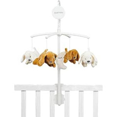 Nattou Mobile with Music Box, Charlie Dog, Gentle Lying Song 