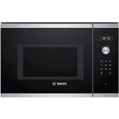 Bosch BFL554MS0 – Serie 6 – Mikrowelle integriert, 59 x 38 cm, 25 Liter, Edelstahl